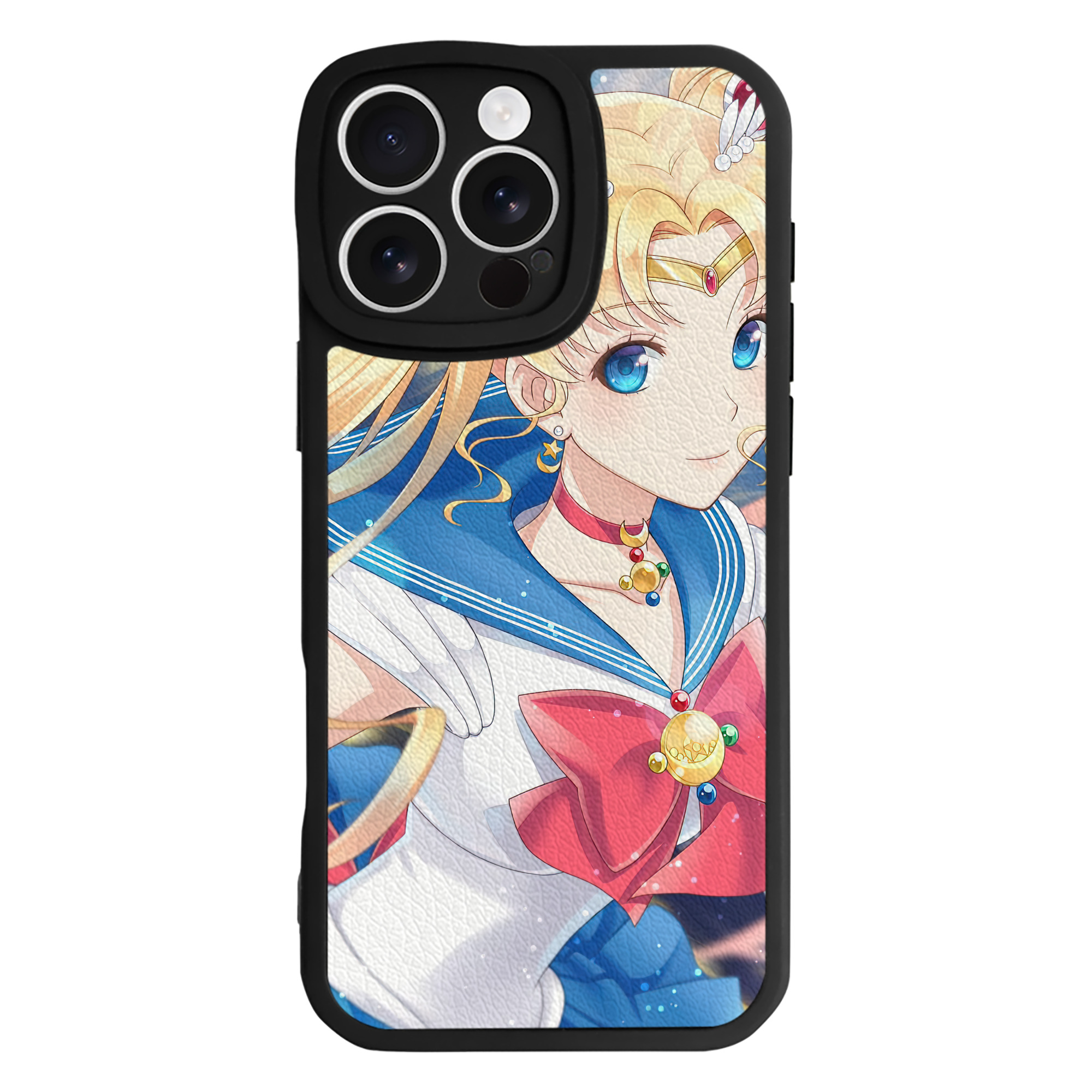 （画像用） 美少女戦士セーラームーン Sailor Moon 【iPhone 16シリーズ対応】シリコンスマホケース（レザー調） 材質：シリコン